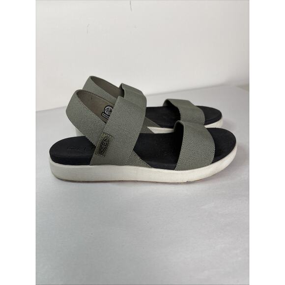 Keen Womens Elle Backstrap Sandal Size 9.5 Olive Green Sporty Versatile Comfort - Picture 1 of 11